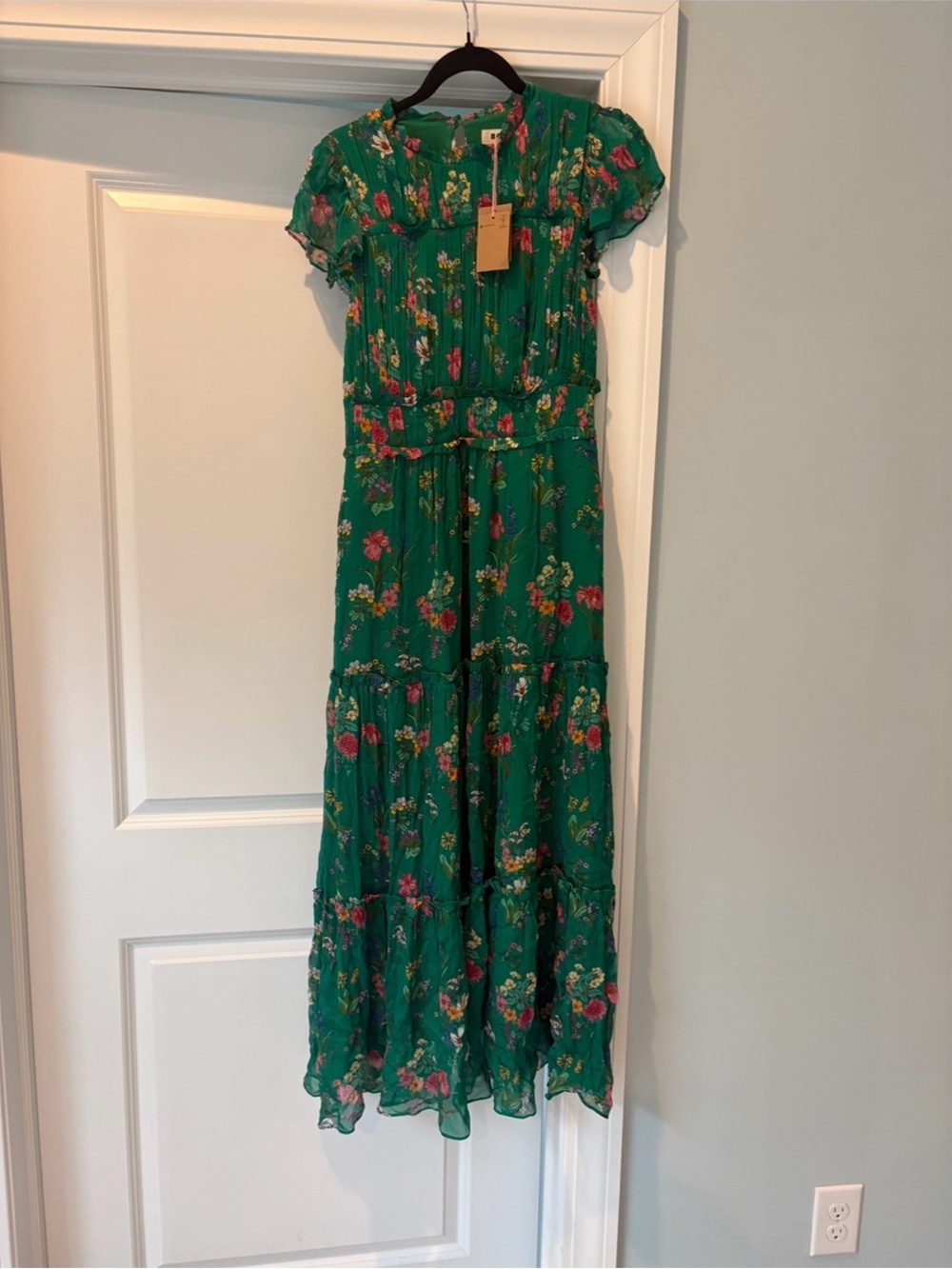 Boden Green Floral Maxi Dress - Picture 13 of 14